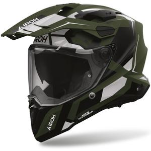 Enduro helma na motorku Airoh Commander 2 Polar matná zelená