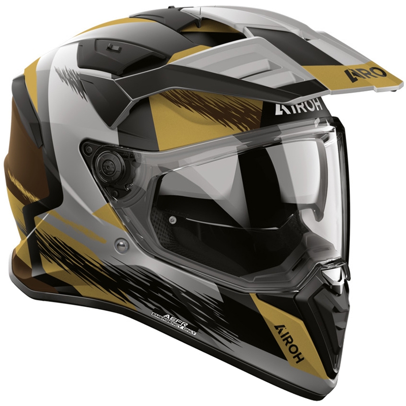 Enduro helma na motorku Airoh BADX-X Airspeed matná písková