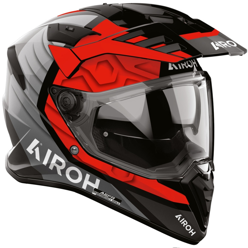 Enduro helma na motorku Airoh BADX-X Cube červená