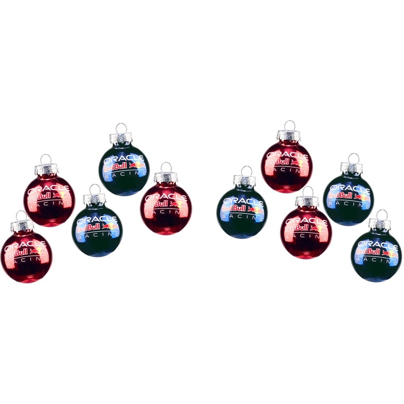 Set vánočních ozdob Red Bull Christmas Bauble 10 ks tmavě modro-červené