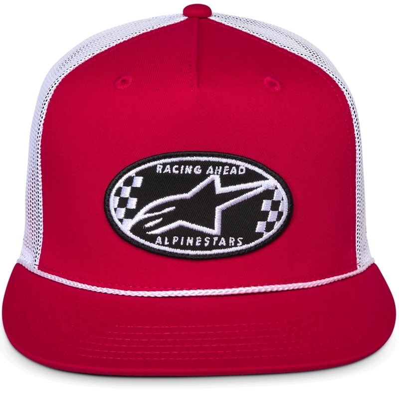 Kšiltovka Alpinestars Contender Trucker červeno-bílá
