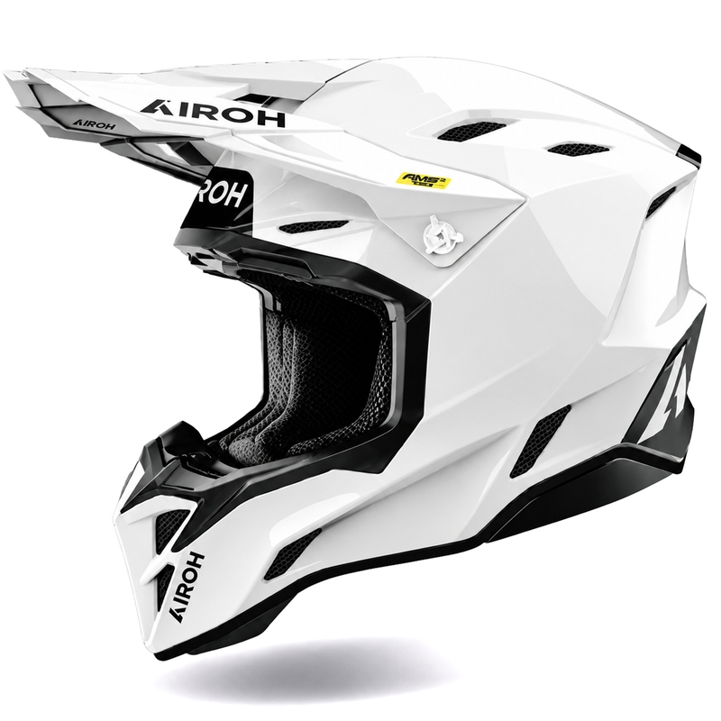 Motokrosová helma na motorku Airoh Aviator Factory Color bílá