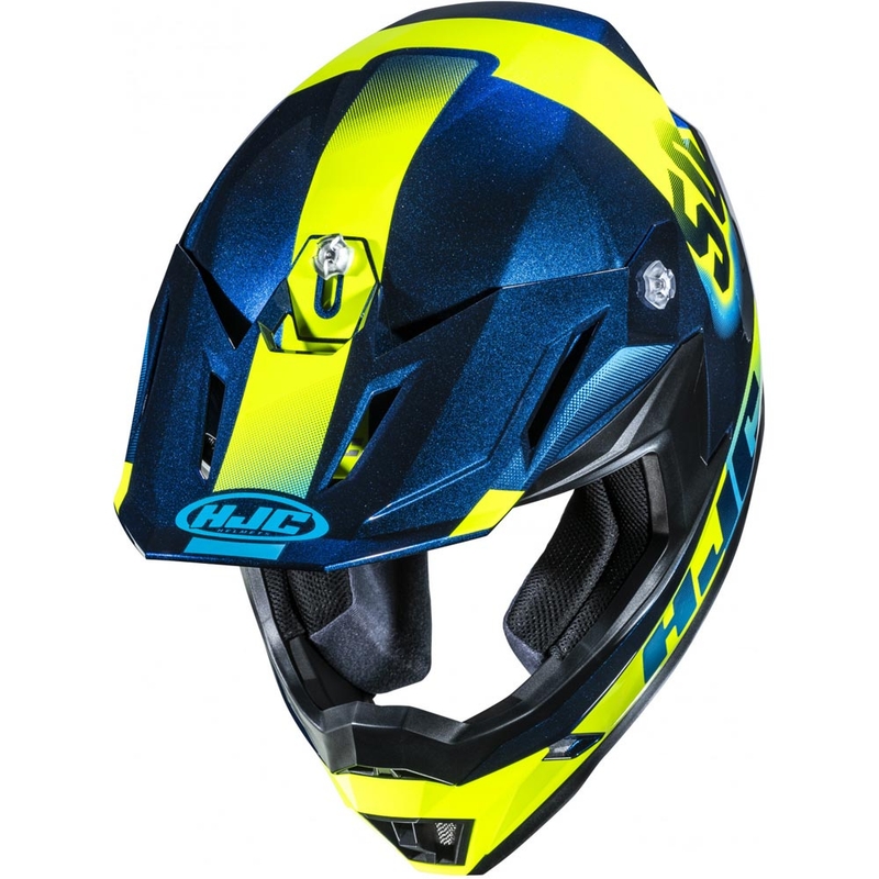 Motokrosová helma HJC C50 Dash MC2 modro-fluo žlutá