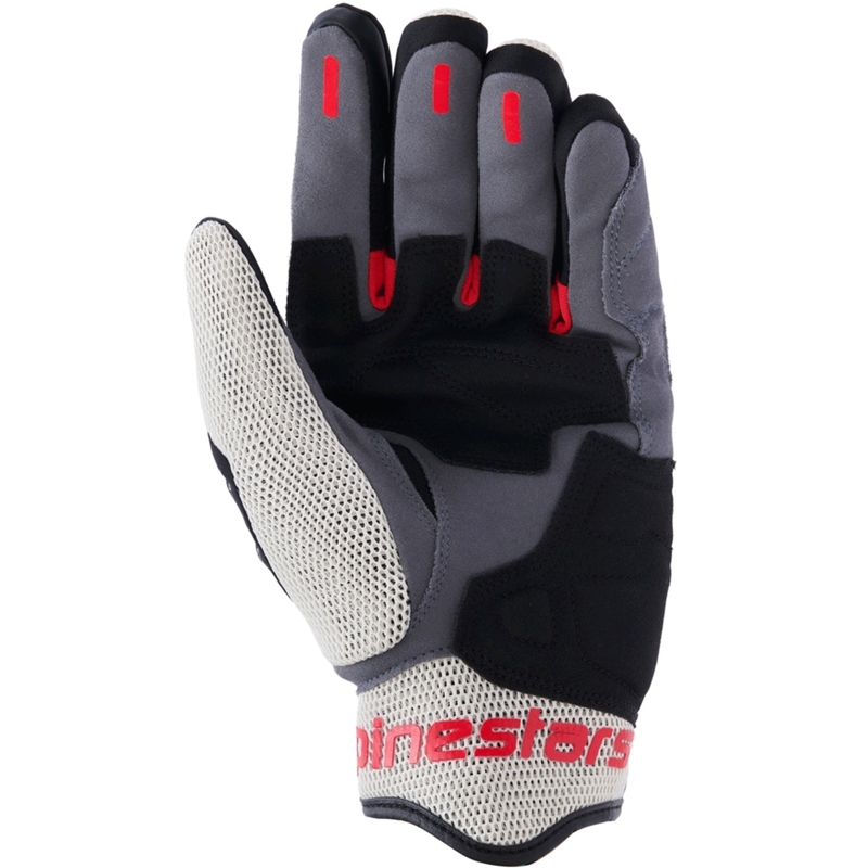 Alpinestars Mogress Airflow motoros kesztyű fekete-krémszínű-piros