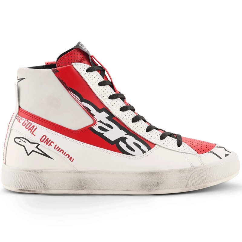 Alpinestars Stated Flair motoros cipő fehér-piros