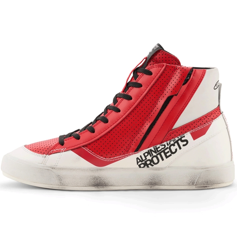 Alpinestars Stated Flair motoros cipő fehér-piros
