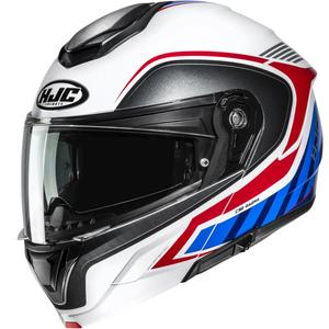 Výklopná helma na motorku HJC C92 Ragna MC21 bílo-červeno-modrá