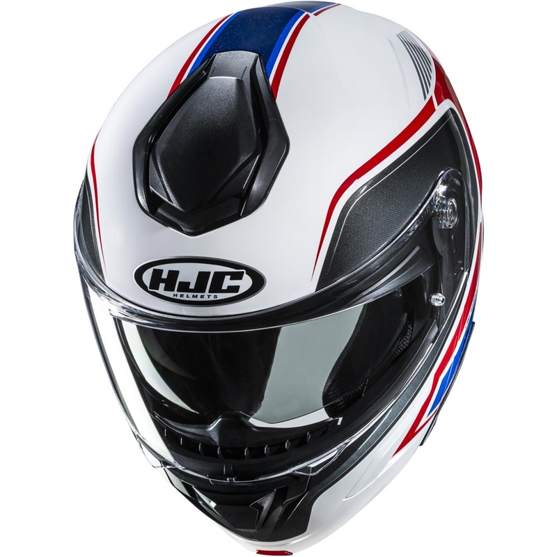 Výklopná helma na motorku HJC C92 Ragna MC21 bílo-červeno-modrá