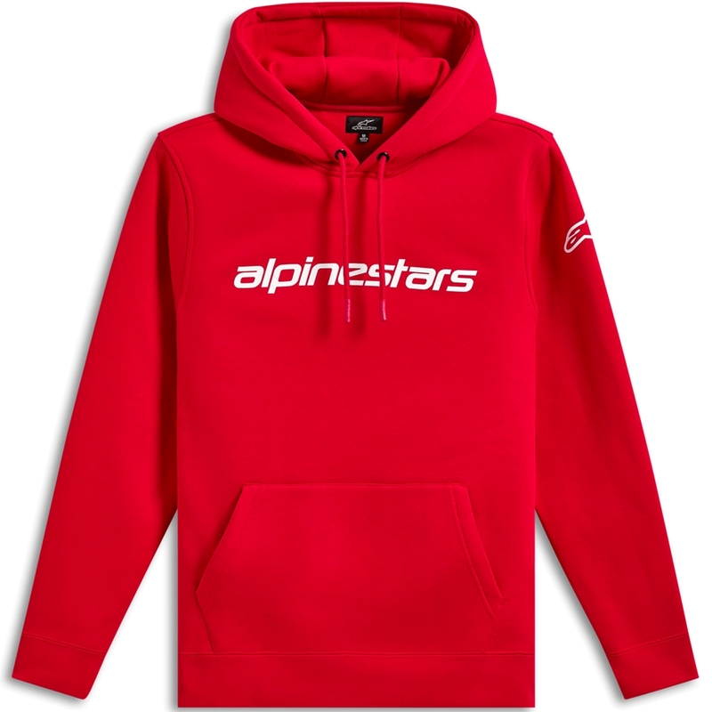 Mikina Alpinestars Wordmark Hoodie 3 červeno-bílá