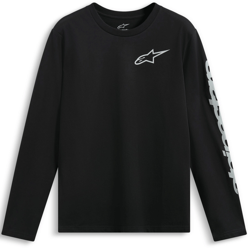 Tričko s dlouhým rukávem Alpinestars Trackside CSF černo-bílé