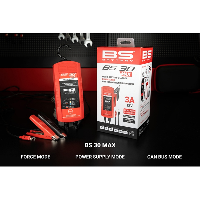 Akkumulátor töltő BS-BATTERY SMART (suitable also for Lithium) 12V 3A