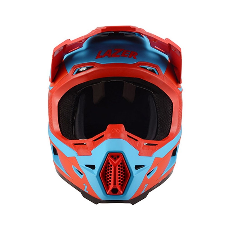 Motocross sisak Lazer X9 lánckerék piros-kék