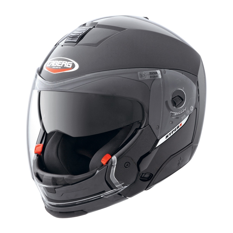 Moto přilba CABERG HYPER X s odnímatelnou bradou metal black