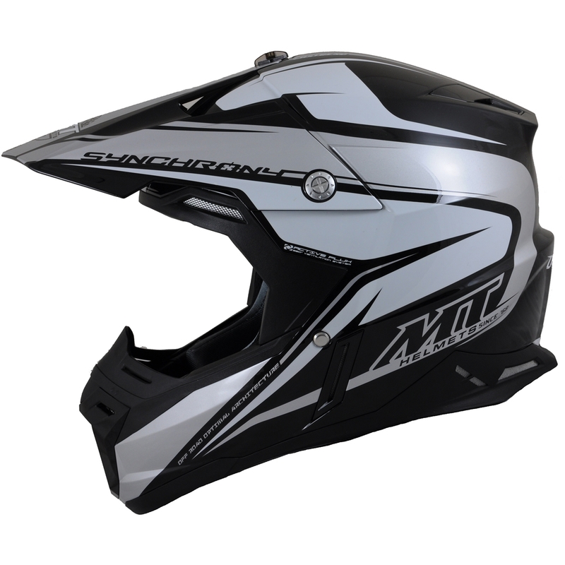 Motocross sisak MT Synchrony Duality fekete/szürke