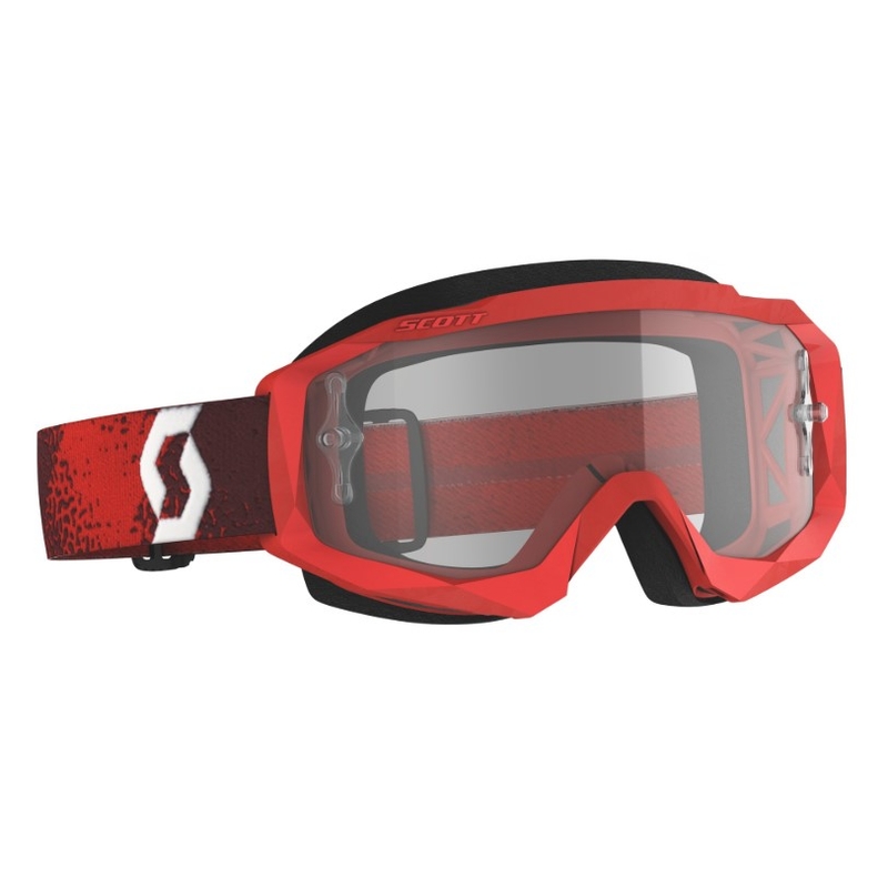 SCOTT Hustle X MX Motocross szemüveg piros