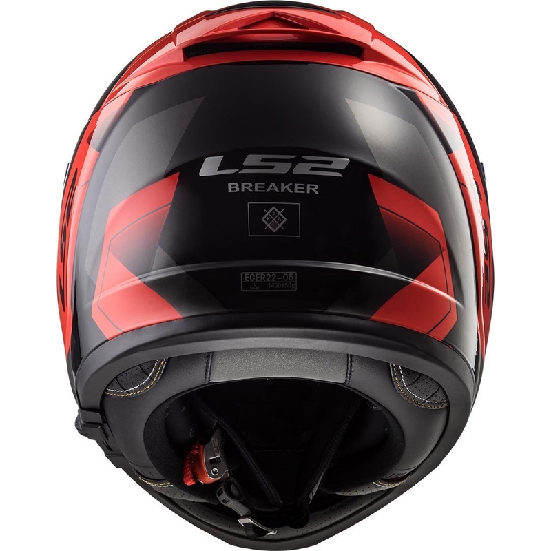 LS2 FF390 Breaker Physics integrált motorkerékpár sisak fekete-piros