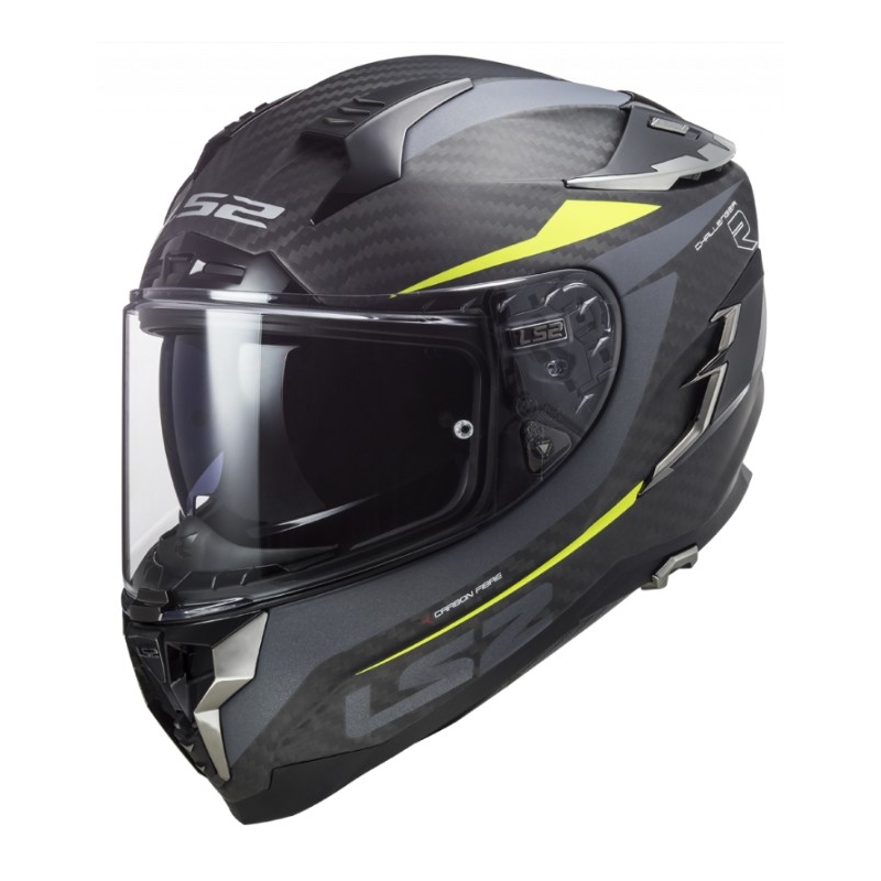 Integrált motoros sisak LS2 FF327 Challenger C Drone Black-Fluo Sárga kiárusítás