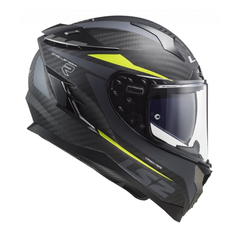 Integrált motoros sisak LS2 FF327 Challenger C Drone Black-Fluo Sárga kiárusítás