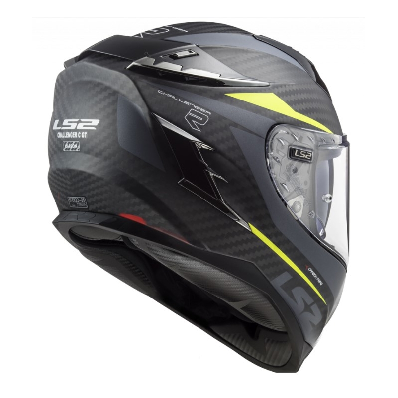 Integrált motoros sisak LS2 FF327 Challenger C Drone Black-Fluo Sárga kiárusítás