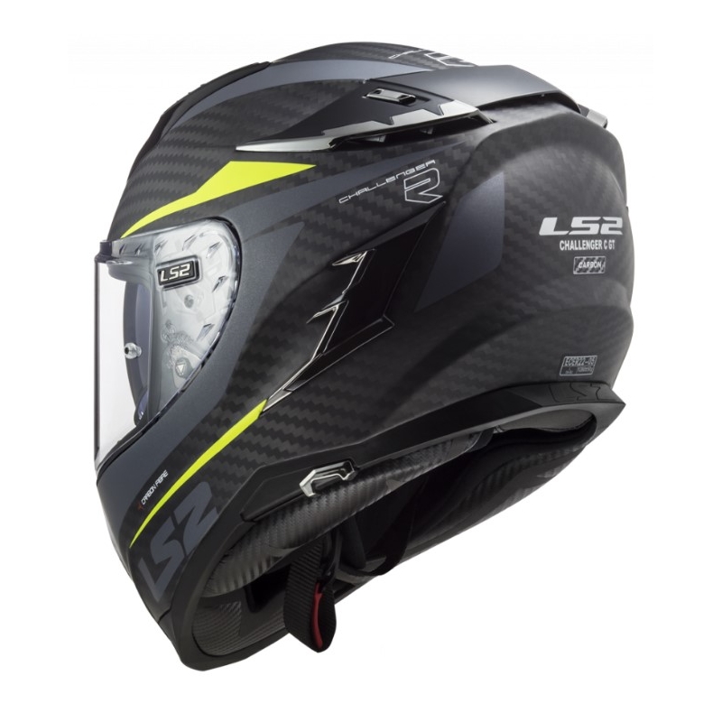 Integrált motoros sisak LS2 FF327 Challenger C Drone Black-Fluo Sárga kiárusítás