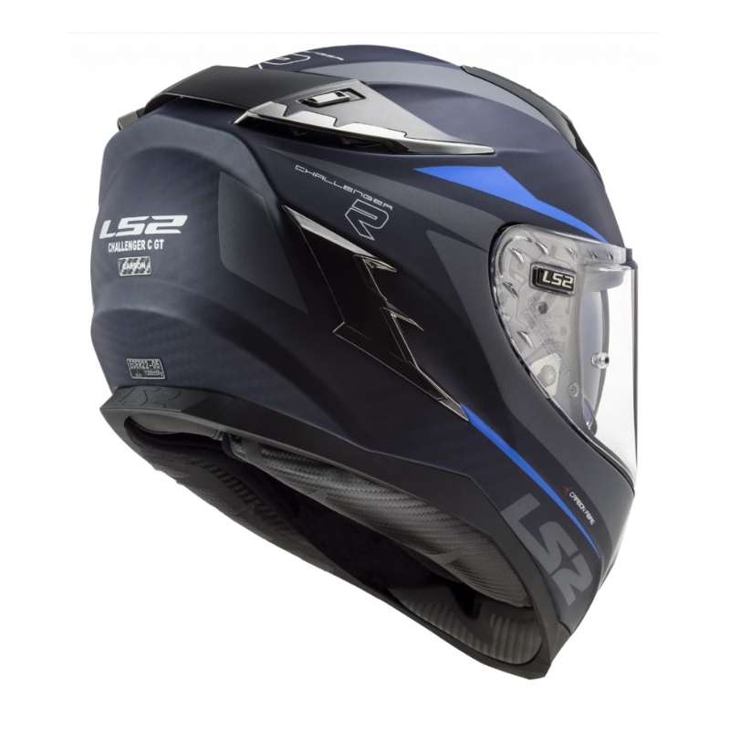 Integrált motoros sisak LS2 FF327 Challenger C Drón Fekete-Kék kiárusítás