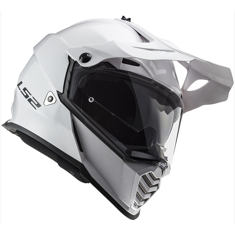Enduro sisak LS2 MX436 Pioneer EVO Szilárd fehér