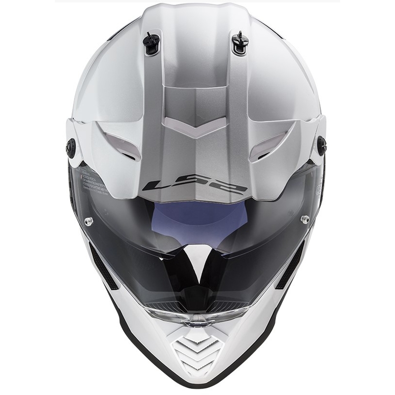 Enduro sisak LS2 MX436 Pioneer EVO Szilárd fehér