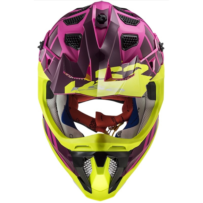 Motocross Sisak LS2 MX470 Subverter Troop rózsaszín-fluo sárga akció kiárusítás