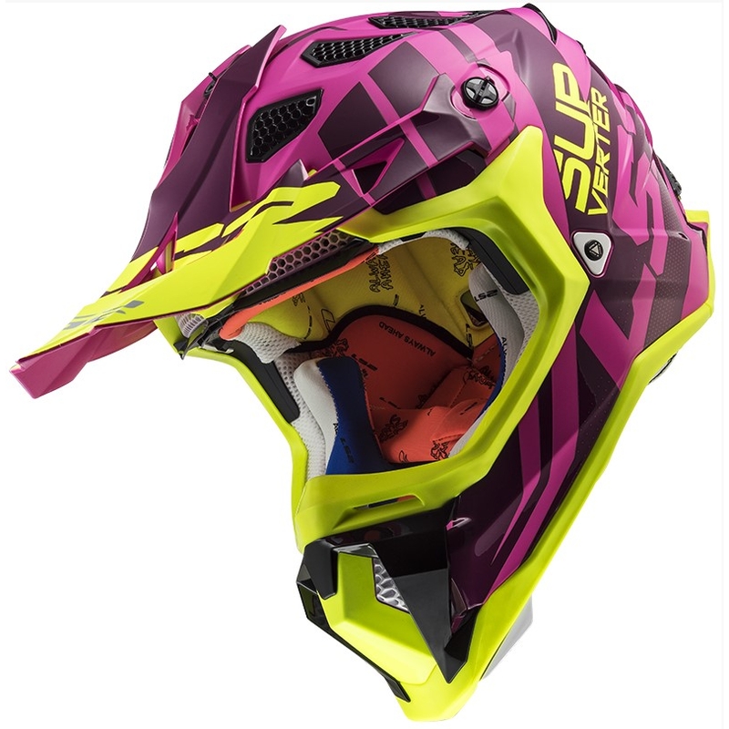 Motocross Sisak LS2 MX470 Subverter Troop rózsaszín-fluo sárga akció kiárusítás