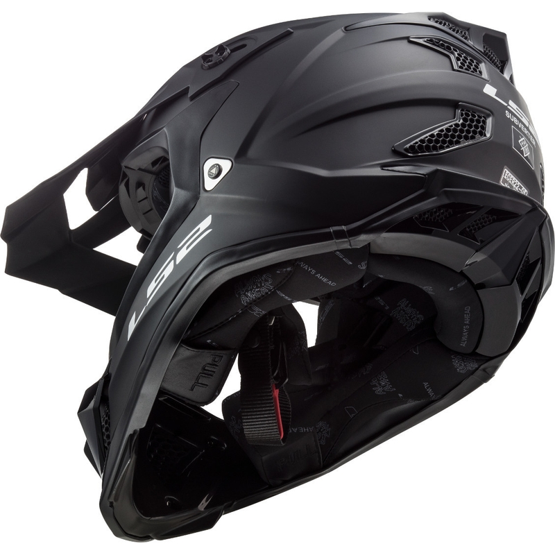 Motocross sisak LS2 MX470 Subverter Noir fekete matt