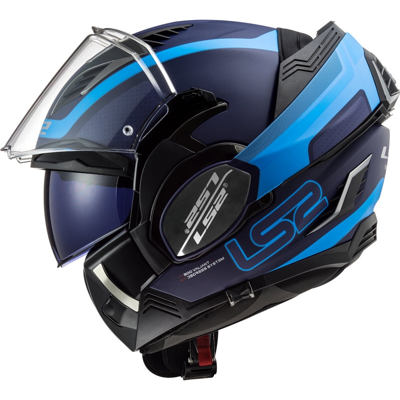 Felnyitható motoros sisak LS2 FF900 Valiant II Orbit kék