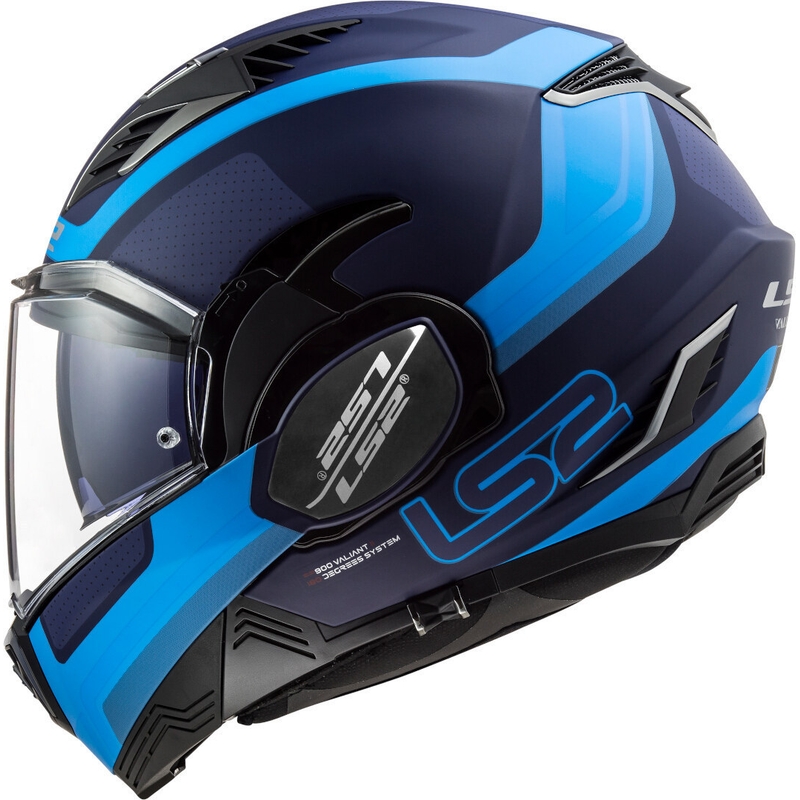 Felnyitható motoros sisak LS2 FF900 Valiant II Orbit kék