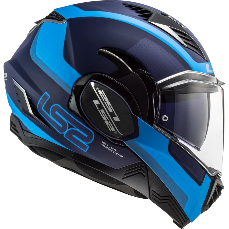 Felnyitható motoros sisak LS2 FF900 Valiant II Orbit kék