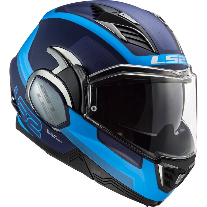 Felnyitható motoros sisak LS2 FF900 Valiant II Orbit kék