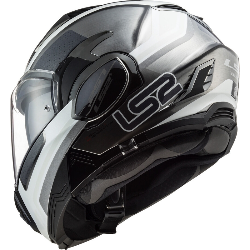 Felnyitható motoros sisak LS2 FF900 Valiant II Orbit Jeans fekete-ezüst-fehér