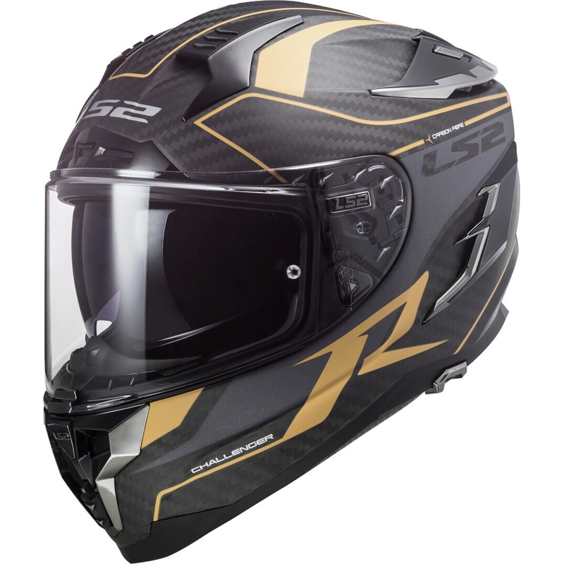 Integrált motoros sisak LS2 FF327 Challenger C Grid fekete-arany eladás kiárusítás