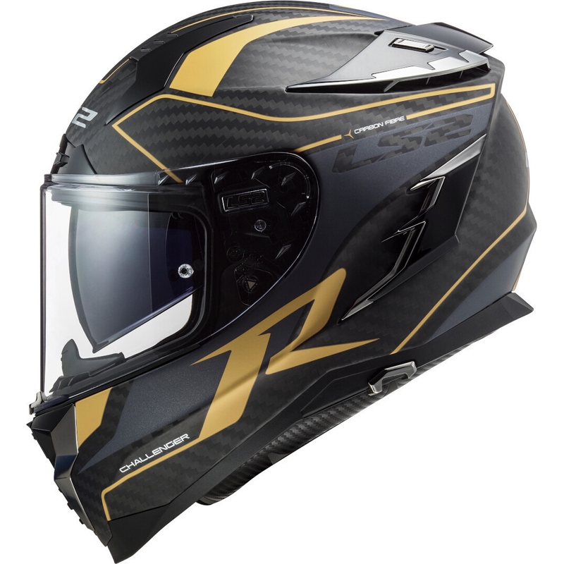 Integrált motoros sisak LS2 FF327 Challenger C Grid fekete-arany eladás kiárusítás