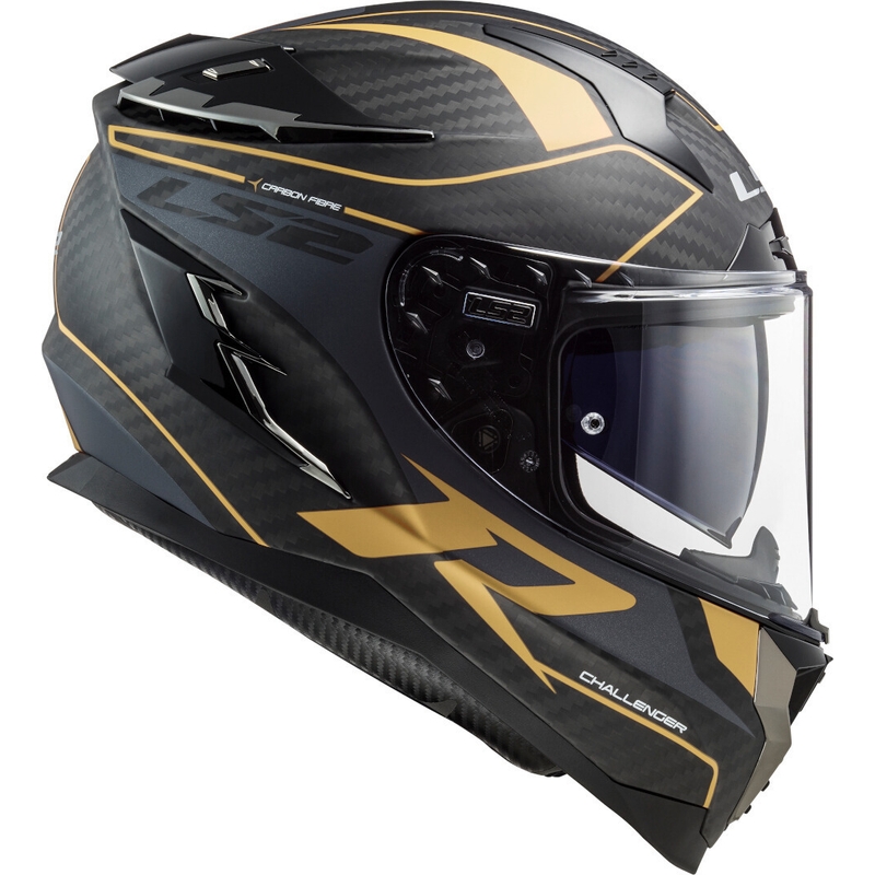Integrált motoros sisak LS2 FF327 Challenger C Grid fekete-arany eladás kiárusítás