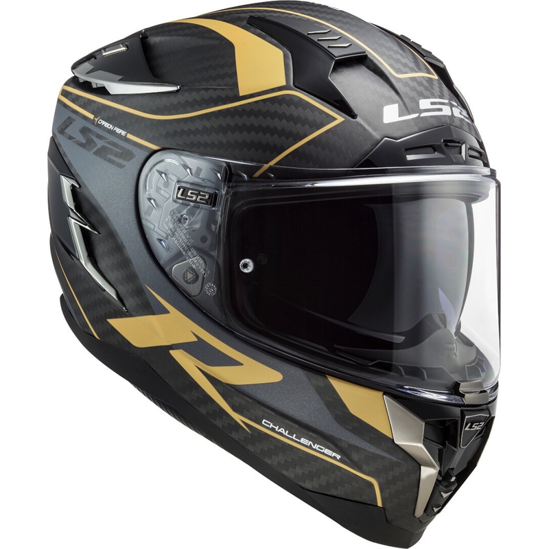 Integrált motoros sisak LS2 FF327 Challenger C Grid fekete-arany eladás kiárusítás