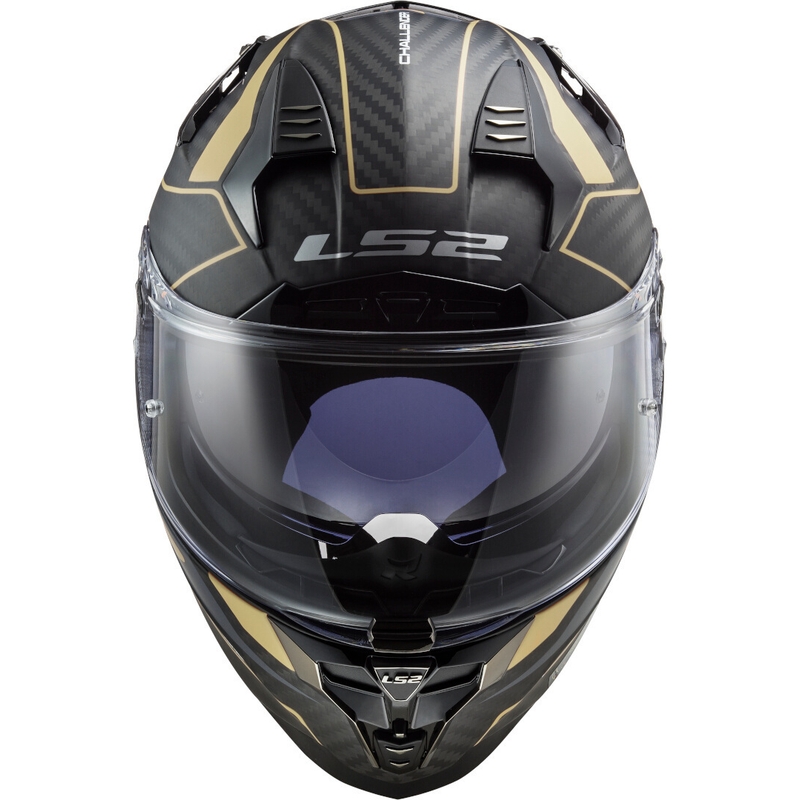 Integrált motoros sisak LS2 FF327 Challenger C Grid fekete-arany eladás kiárusítás