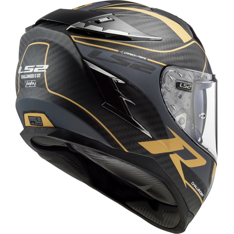 Integrált motoros sisak LS2 FF327 Challenger C Grid fekete-arany eladás kiárusítás