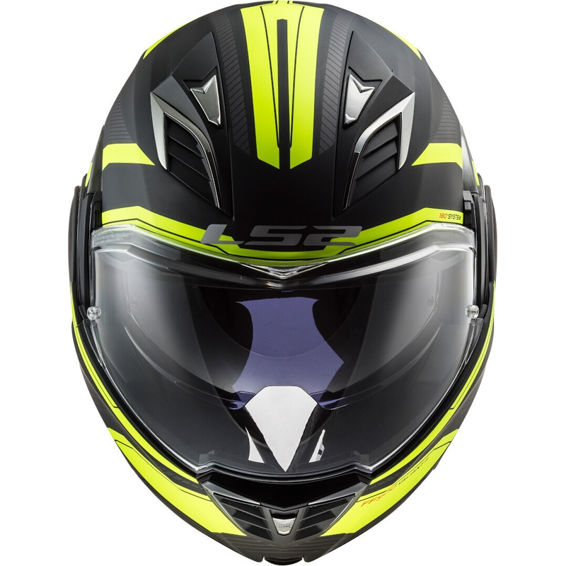 Felnyitható motoros sisak LS2 FF900 Valiant II Noir fekete-neon sárga