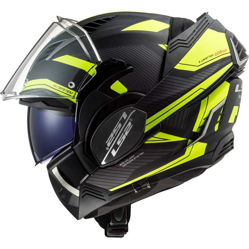 Felnyitható motoros sisak LS2 FF900 Valiant II Noir fekete-neon sárga