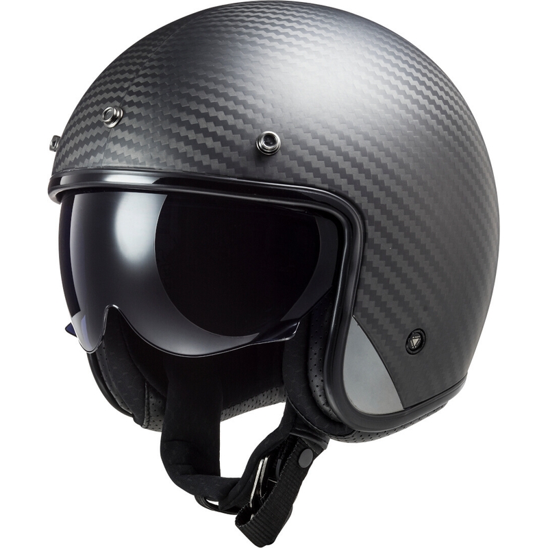 Nyitott motoros sisak LS2 OF601 Bob C Carbon