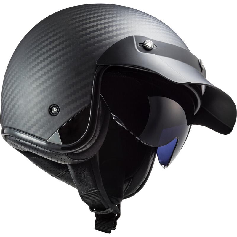 Nyitott motoros sisak LS2 OF601 Bob C Carbon