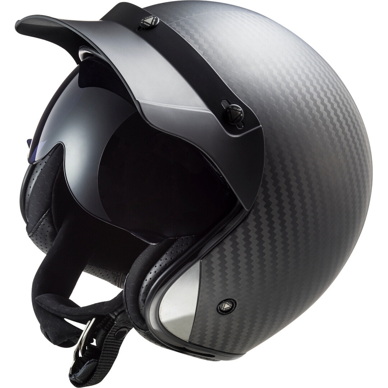 Nyitott motoros sisak LS2 OF601 Bob C Carbon