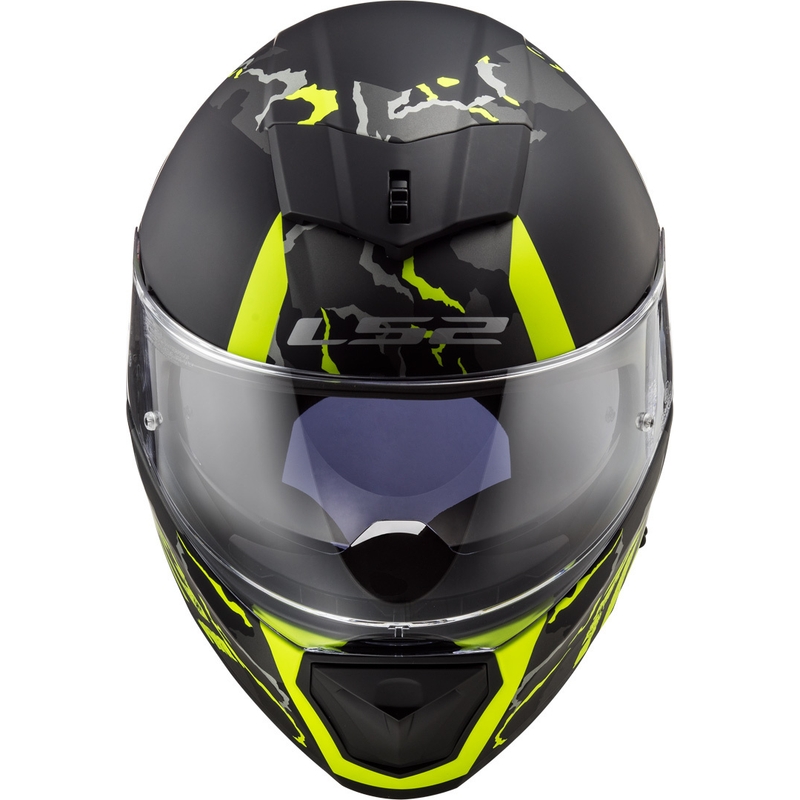Integrált motoros sisak LS2 FF390 Breaker Feline fekete-fluo sárga eladó kiárusítás