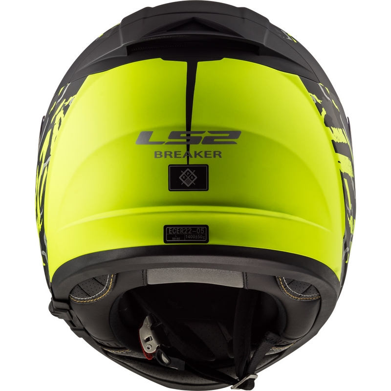 Integrált motoros sisak LS2 FF390 Breaker Feline fekete-fluo sárga eladó kiárusítás