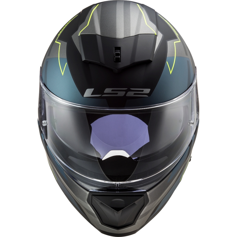 Integrált motoros sisak LS2 FF390 Breaker Beta fekete-kék-fluo sárga