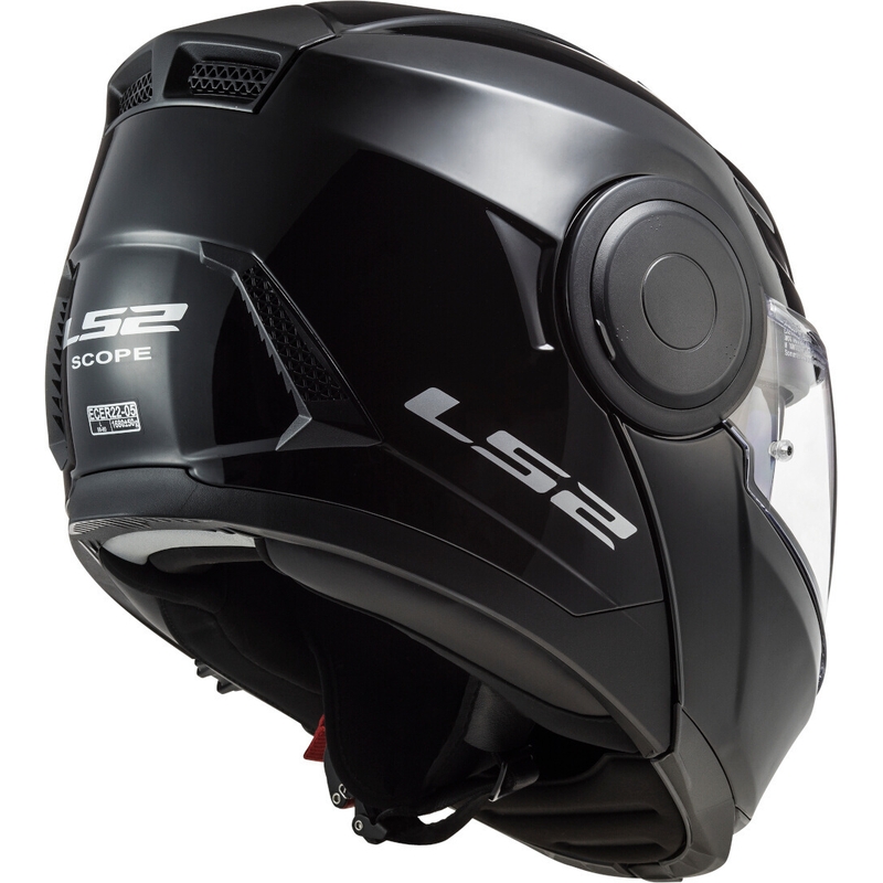 Felnyitható motoros sisak LS2 FF902 Scope Solid fénylő fekete
